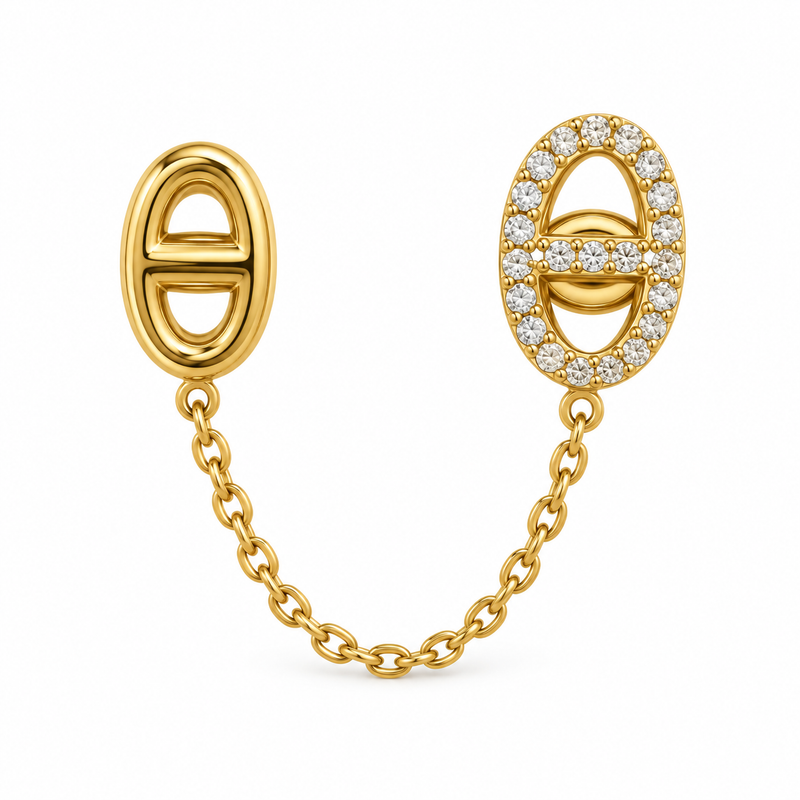 Boucle d’oreille double Ora