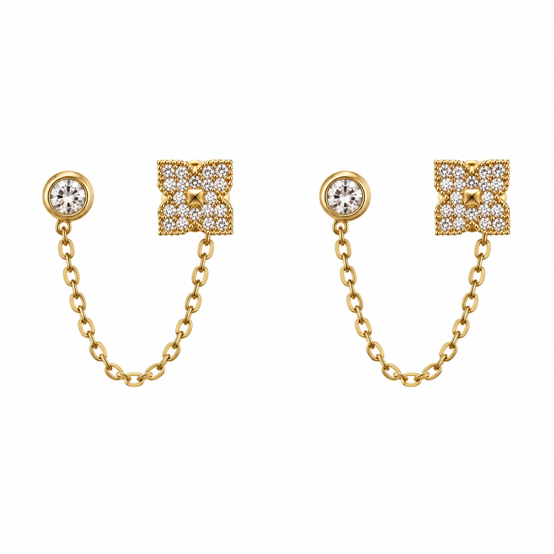 Boucles d’oreilles doubles Louise