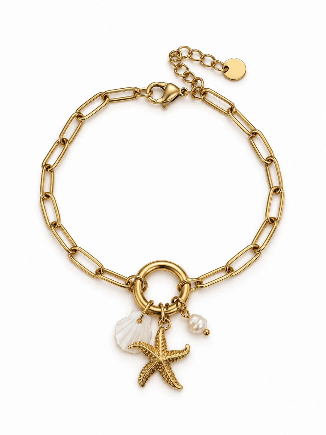 Bracelet Star doré à étoile de mer — photo catalogue