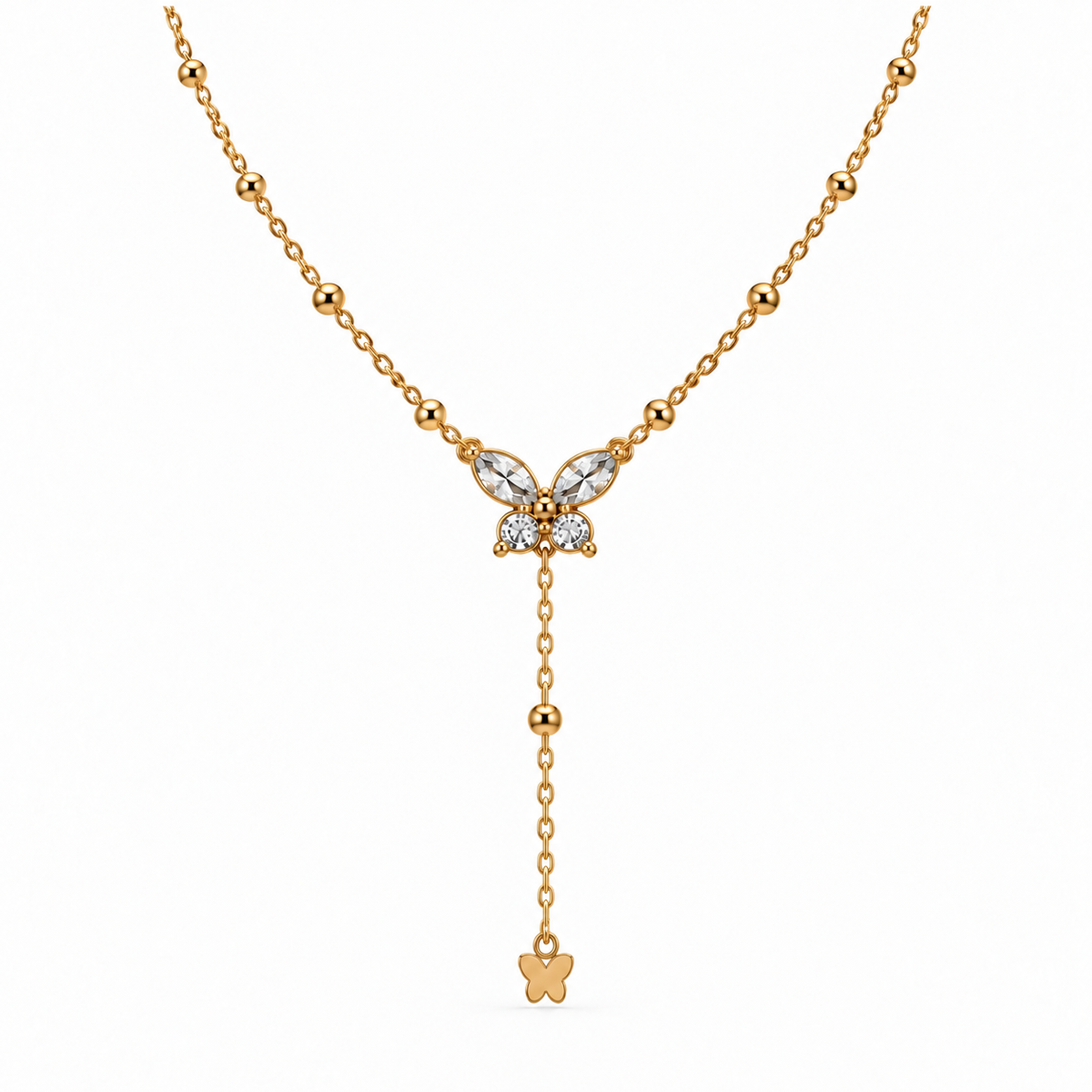 Collier Butterfly — photo catalogue, longueur corrigée