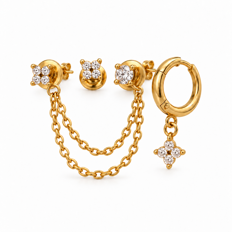 Ensemble de boucles d’oreilles Shiny